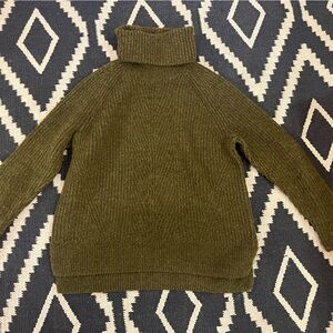Madewell Olive Turtleneck Sweater